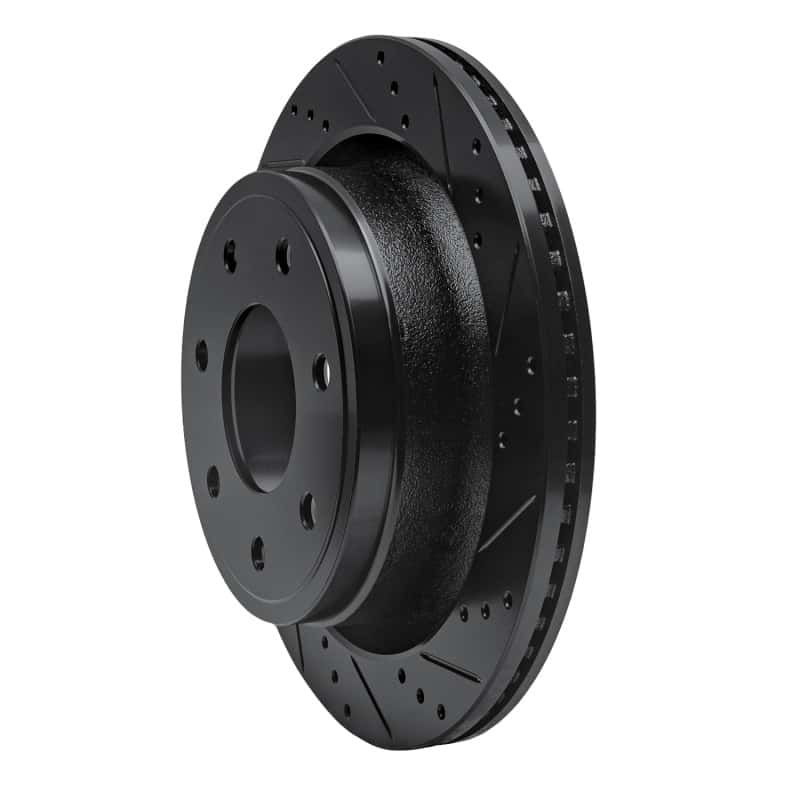 R1 Concepts — R1 12-14 Ford F-150 RWD Rear Right Drilled & Slotted Black Brake Rotor
R1 Brake Rotor Drill - view 2
