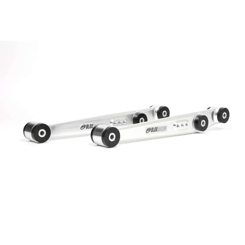 BLOX Racing — BLOX Racing V2 Billet Rear Lower Control Arms Poly Bushings 96-00 Honda Civic - Raw - view 5
