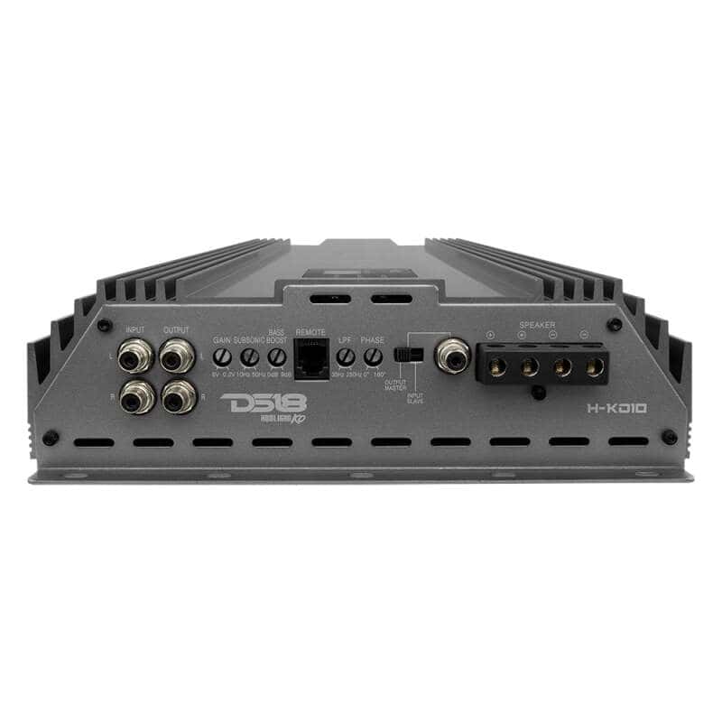 DS18 — DS18 1-Chnl Amp 18000 Burst/0.67ohm 10000/1ohm 5800/2ohm 3500/4ohm Watts RMS w/ Voltmeter Black - view 2