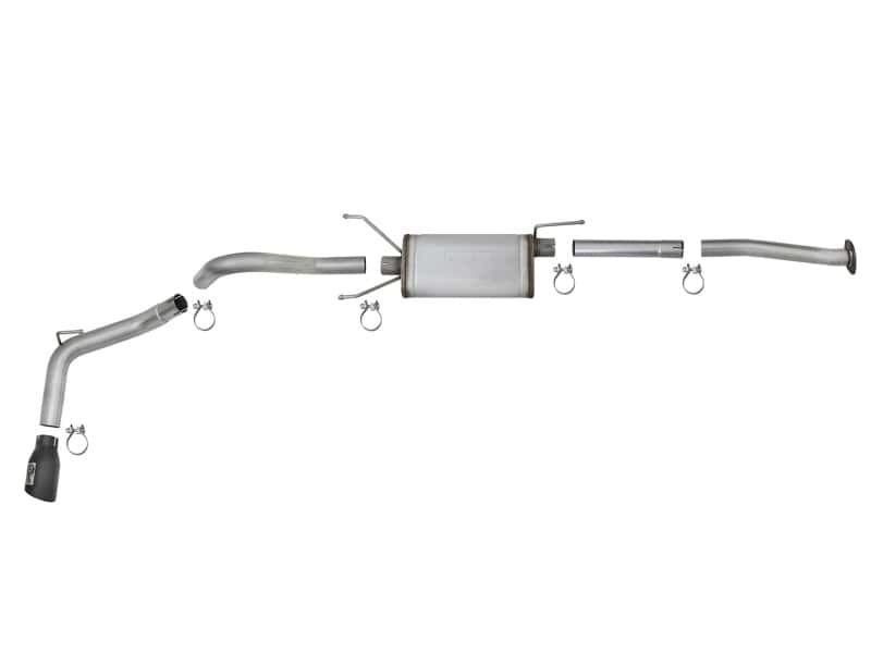 aFe — aFe MACH Force-Xp 2-1/2in 304 SS Cat-Back Exhaust w/Black Tips 2016+ Toyota Tacoma L4-2.7L / V6-3.5L
Cat-Back Exhaust - view 4