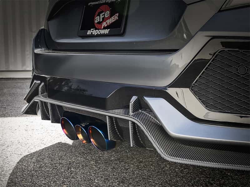 aFe — aFe Takeda 3in 304 SS Cat-Back Exhaust w/ Blue Flame Tips 2017+ Honda Civic Type R I4 2.0L (t)
Cat-Back Exhaust - view 5