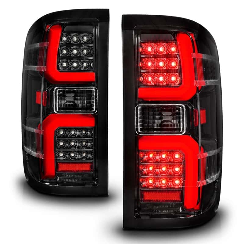 ANZO — ANZO 15-19 Chevrolet Silverado 2500 HD/3500 HD LED Taillight w/ Sequential Black Housing/Clear Lens
Tail Light Set - view 3