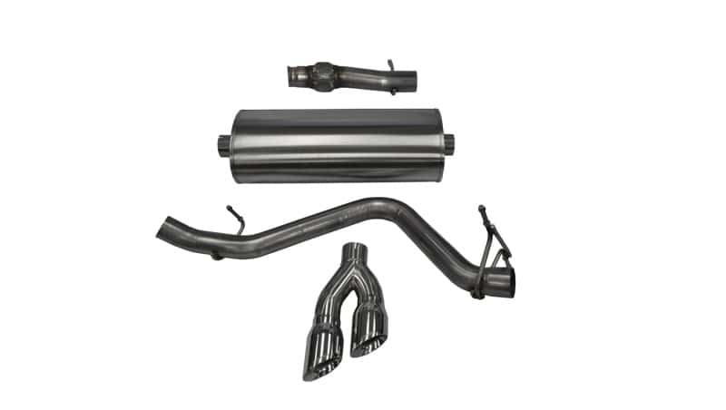 CORSA Performance — Corsa 14-19 GMC Sierra/Chevy Silv 1500 Reg. Cab/Std. Bed 5.3L V8 Polished  Single Side CB Exhaust
Exhaust - view 1