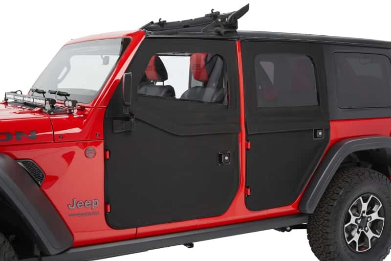 Bestop — Bestop 20-26 Jeep Gladiator / 18-26 Wrangler JL Full Fabric Doors (Rear Black Twill)
Full Fabric Doors - view 1