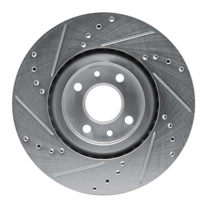 R1 Concepts — R1 2012-2019 Fiat 500 (USA/Canada) Front Right Drilled & Slotted Silver Brake Rotor
R1 Brake Rotor Drill - view 5