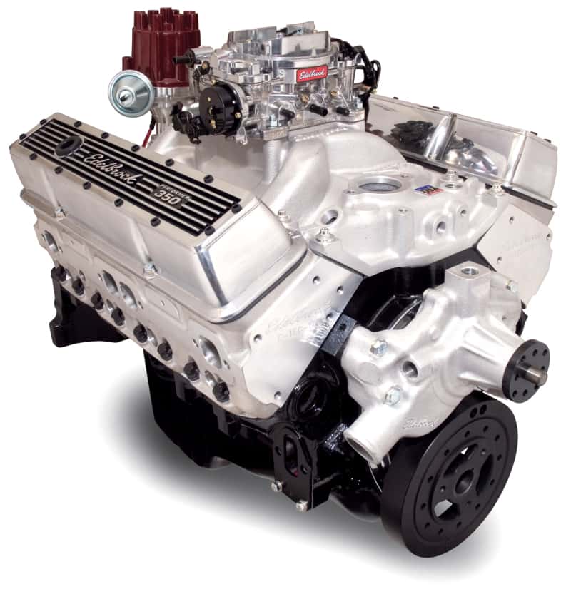 Edelbrock — Edelbrock Crate Engine Edelbrock 9 0 1 Performer E-Tec w/ Short Water Pump As Cast
CRATE ENGINE - view 1