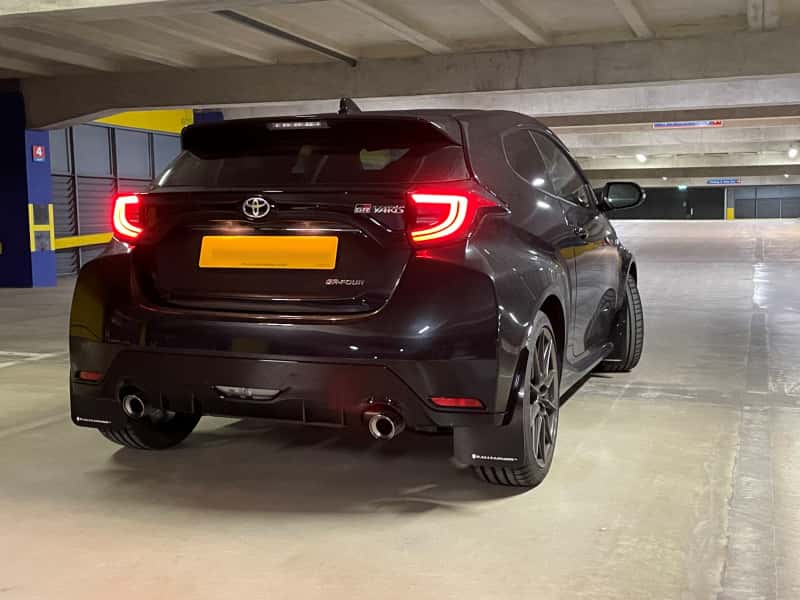 Rally Armor — Rally Armor 20-26 Toyota GR Yaris Black Mud Flap w/Grey Logo
Mud Flap - view 5