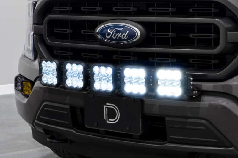 Diode Dynamics — Diode Dynamics 21-22 Ford F-150 SS5 Grille CrossLink Lightbar Kit- Yellow Pro Combo - view 3