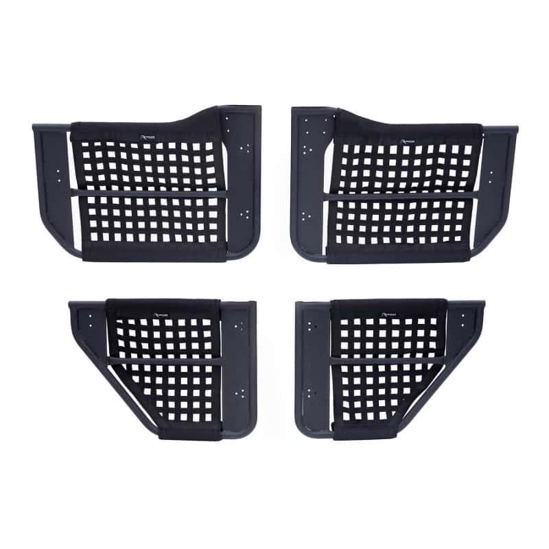 Rampage — Rampage 2007-2018 Jeep Wrangler(JK) Unlimited 4-Door Tube Doors With Netting - Black
Door - view 1