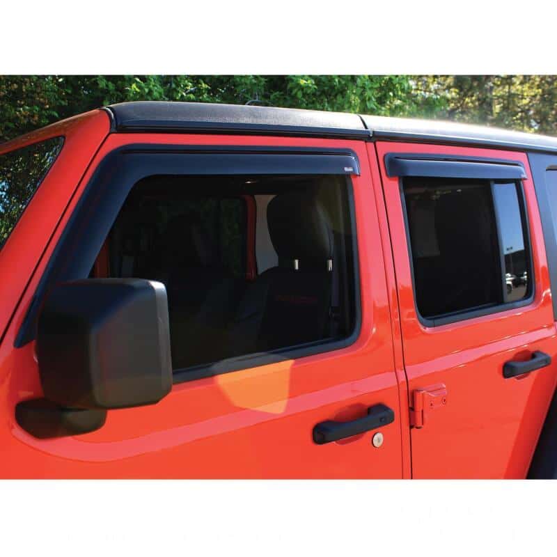 Westin — Westin 2018-2019 Jeep Wrangler JL Slim Wind Deflector 2pc - Smoke
Side Window Vent - view 4