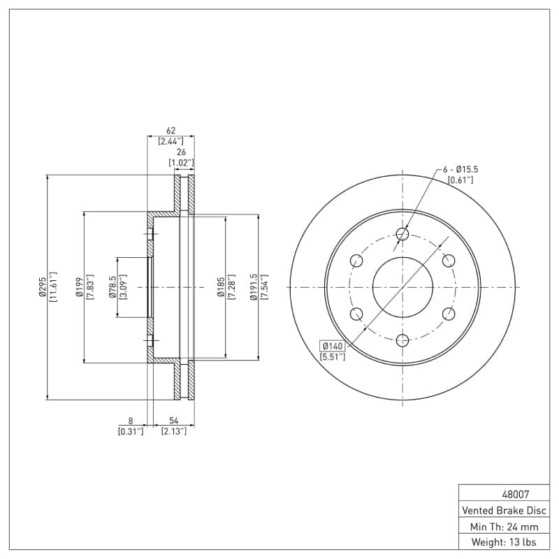 DFC — DFC 88-91 Chevrolet K1500 Front Brake Rotor
DFC Brake Rotor - view 6