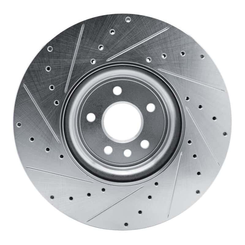 R1 Concepts — R1 16-24 Jaguar XF Front Right Drilled & Slotted Silver Brake Rotor
R1 Brake Rotor Drill - view 5