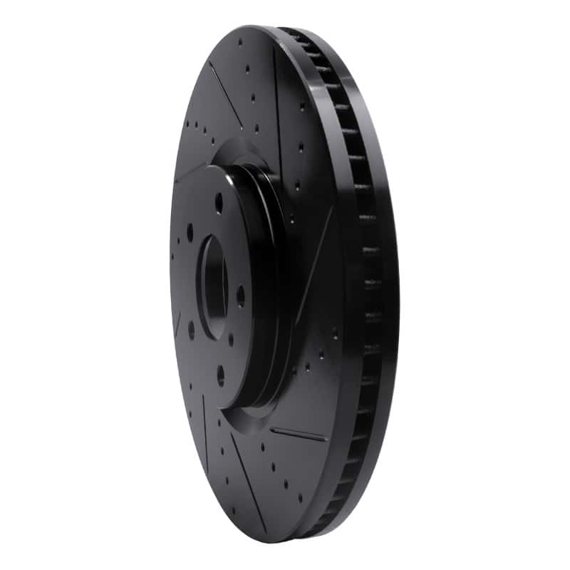 R1 Concepts — R1 07-15 Infiniti G35 Front Right Drilled & Slotted Black Brake Rotor
R1 Brake Rotor Drill - view 2