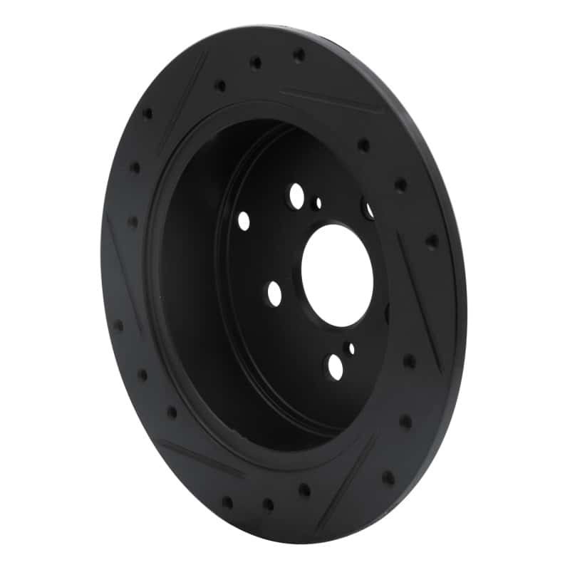 R1 Concepts — R1 00-10 Pontiac Vibe Rear Right Drilled & Slotted Black Brake Rotor
R1 Brake Rotor Drill - view 4