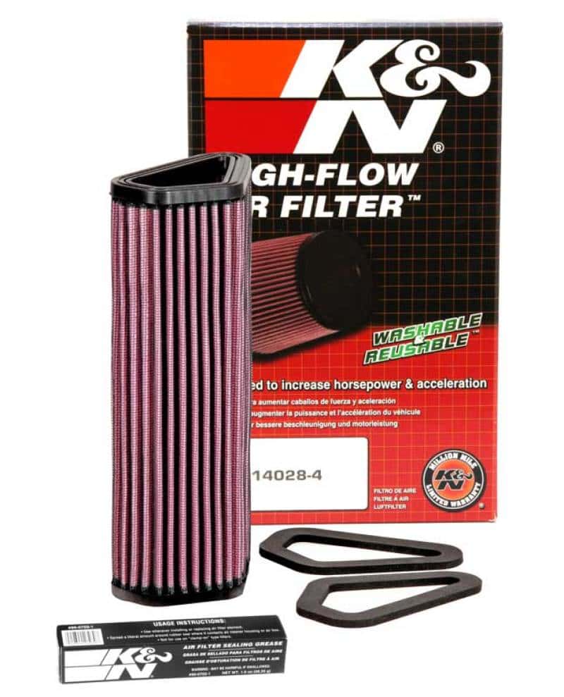 K&N Engineering — K&N 07-12 Ducati 1098/1098S/1098R/848 848/1198S/Streetfighter/848 Evo/Diavel Replacement Air Filter
Air Filter - view 5