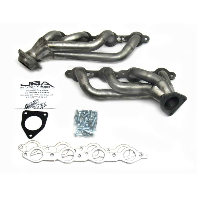 JBA — JBA 02-13 GM Truck 4.8L/5.3L LS Raw 409 Cat4Ward Header
Exhaust Header - view 2