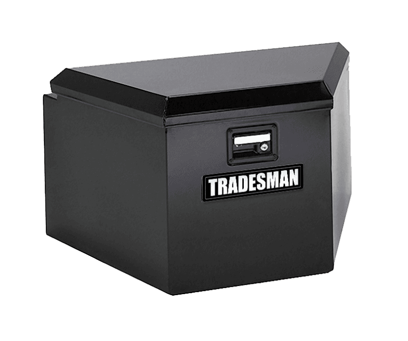 Tradesman — Tradesman Steel Trailer Tongue Storage Box (21in.) - Black - view 1