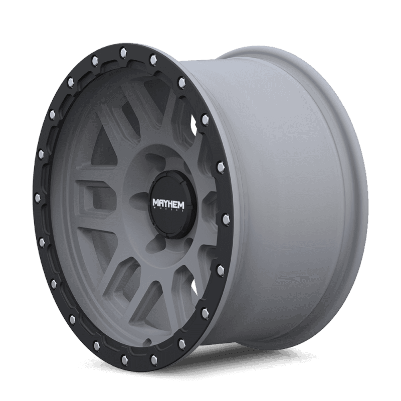 Mayhem — Mayhem 8304 Delta 17x9 / 6x139.7 BP / -12mm Offset / 106mm Hub Matte Gunmetal- Matte Black Lip Wheel
MAYHEM 8304 - view 5