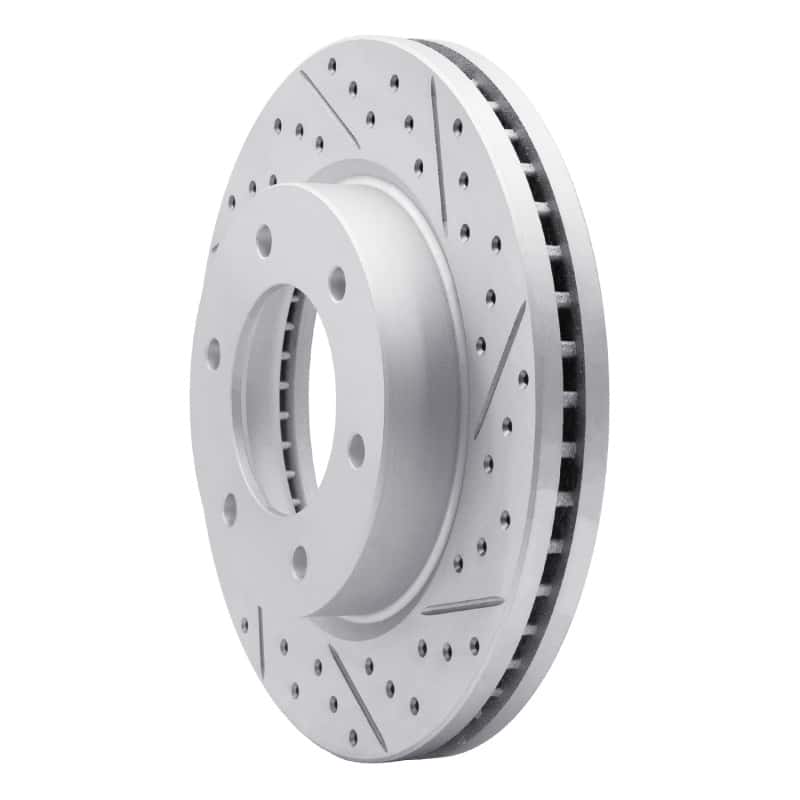 R1 Concepts — R1 19-25 Ford Bronco Front Right Drilled & Slotted Geo-Carbon Rotor - view 2