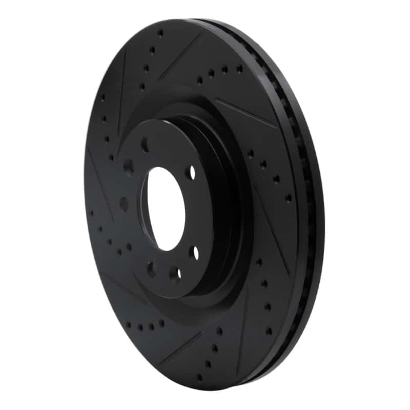 R1 Concepts — R1 07-15 Mazda CX-9 Front Left Drilled & Slotted Black Brake Rotor
R1 Brake Rotor Drill - view 2