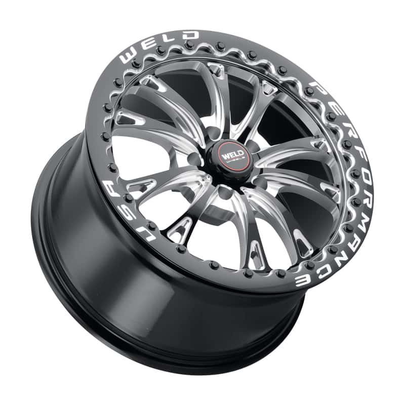 Weld — Weld S908 18X10 Belmont Drag Beadlock 5X114.3 ET30 BS6.70 Gloss Black MIL Dia 78.1 - view 2