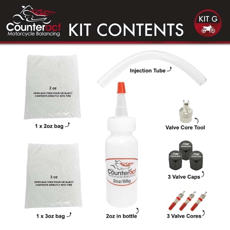 Counteract — Counteract Motorcycle Balancing Bead DIY Kit: (2) 2oz Bags / (1) 3oz Bag - view 2