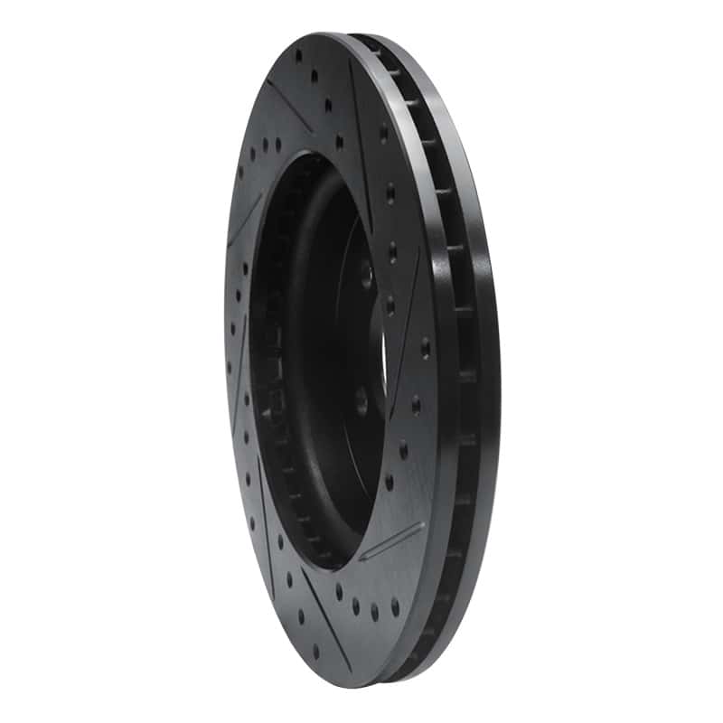 R1 Concepts — R1 98-05 Mercedes-Benz ML320 Front Left Drilled & Slotted Black Brake Rotor
R1 Brake Rotor Drill - view 4