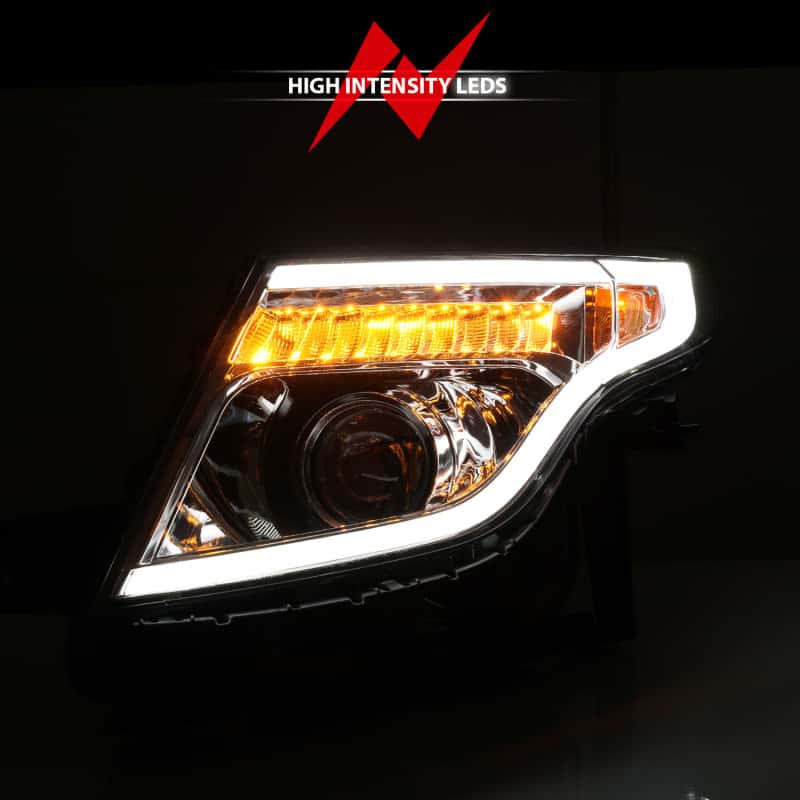 ANZO — ANZO 11-15 Ford Explorer Projector Headlights w/ Light Bar Chrome Housing w/ Amber light
Head Light Set
HdLtSet - view 12
