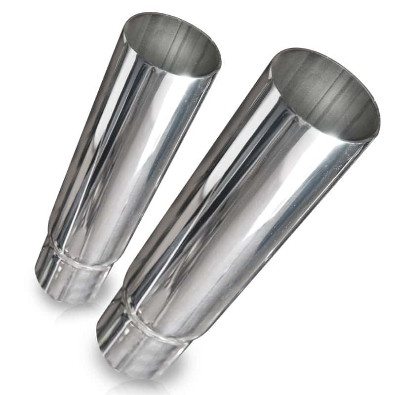 Stainless Works — Stainless Works Straight Cut Exhaust Tips-2 1/4in ID Inlet 2 1/4in body - view 1