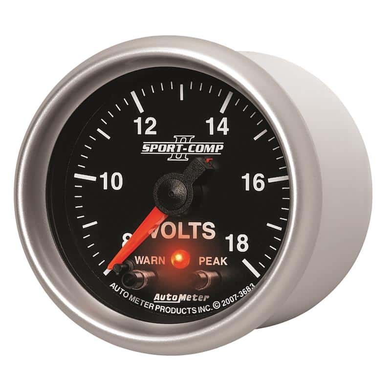 AutoMeter — Autometer Sport-Comp II 2-1/16in Digital Voltmeter Gauge - 18V
2-1/16" VOLTMETER, 8 - view 3