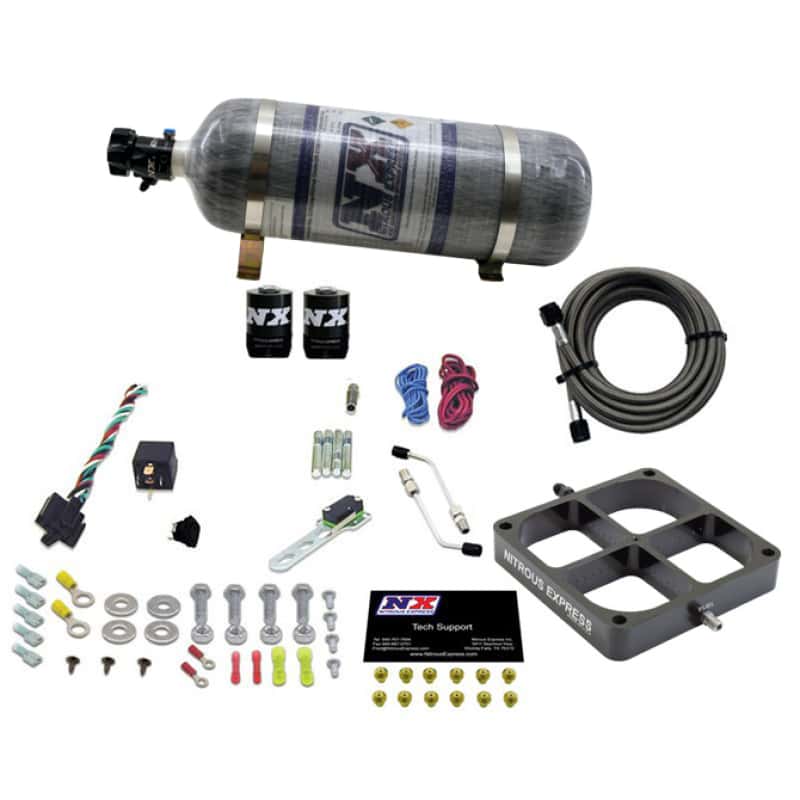Nitrous Express — Nitrous Express Single Entry Crossbar 8500 Based Throttle Body Nitrous Kit w/12lb Composite Bottle
Injection System Kit
N2OSys - view 2