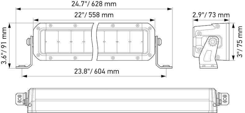 Hella — Hella Universal Black Magic 21.5in Tough Double Row Light Bar - Spot & Flood Light
LEDLightBar - view 9