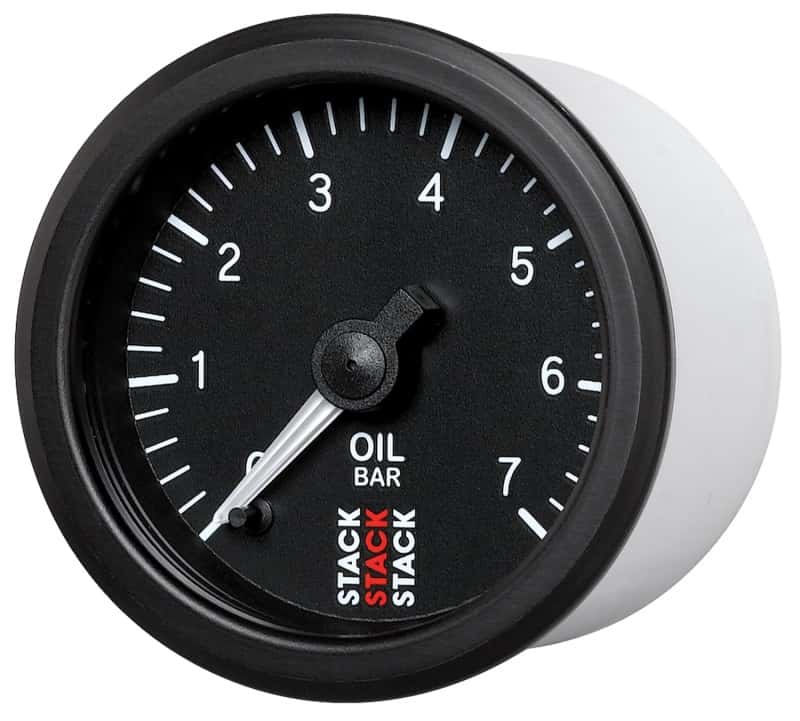 AutoMeter — Autometer Stack 52mm 0-7 Bar M10 Male Pro Stepper Motor Oil Pressure Gauge - Black
Ga OP ProStpr B 7Bar - view 2