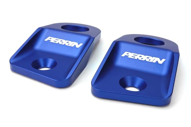 Perrin Performance — PERRIN 15-21 Subaru WRX/STI / 13-17 Crosstrek / 12-16 Impreza Upper Radiator Bracket Set - Blue - view 1