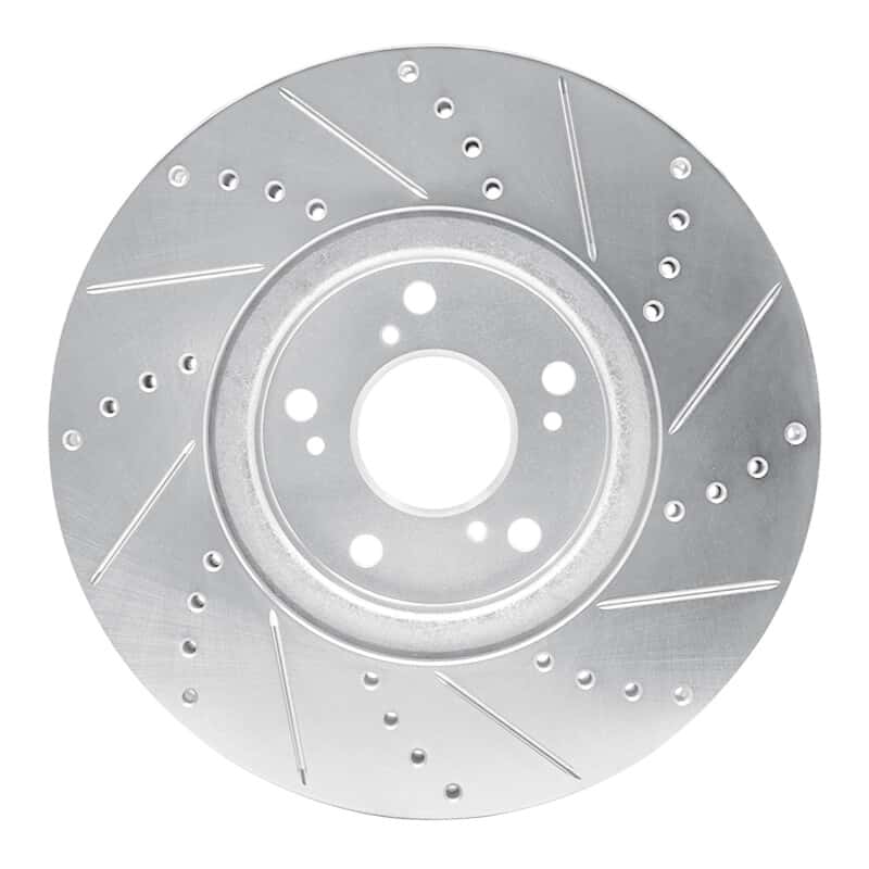 R1 Concepts — R1 04-08 Acura TL Front Left Drilled & Slotted Silver Brake Rotor
R1 Brake Rotor Drill - view 5
