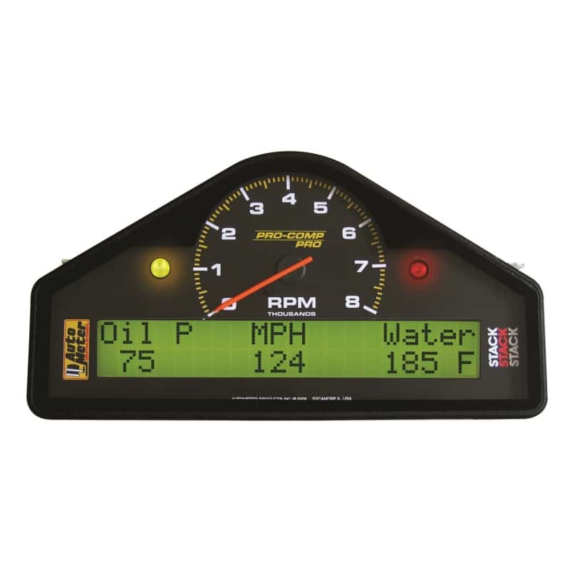 AutoMeter — Autometer Pro-Comp Street Dash RPM/Speed/Oil Press & Temp/WaterTemp/Fuel Level/Battery Voltage Gauge
STREET DASH 0-8K RPM - view 1