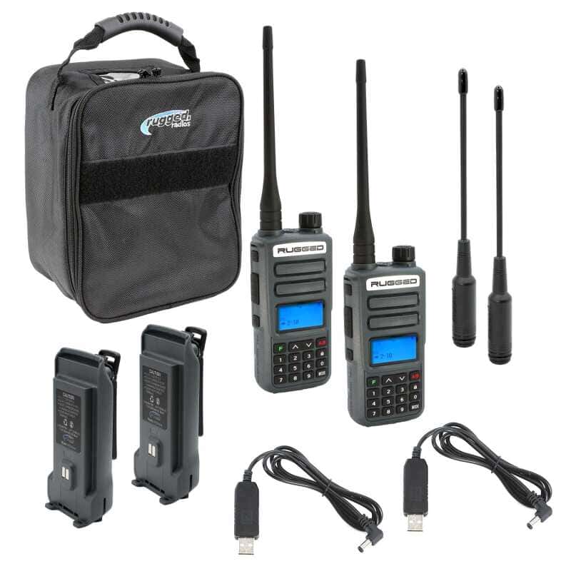 Rugged Radios — Rugged Radios ADVENTURE PACK - GMR2 PLUS - GMRS / FRS Two Way Handheld Radios with Accessories - view 2