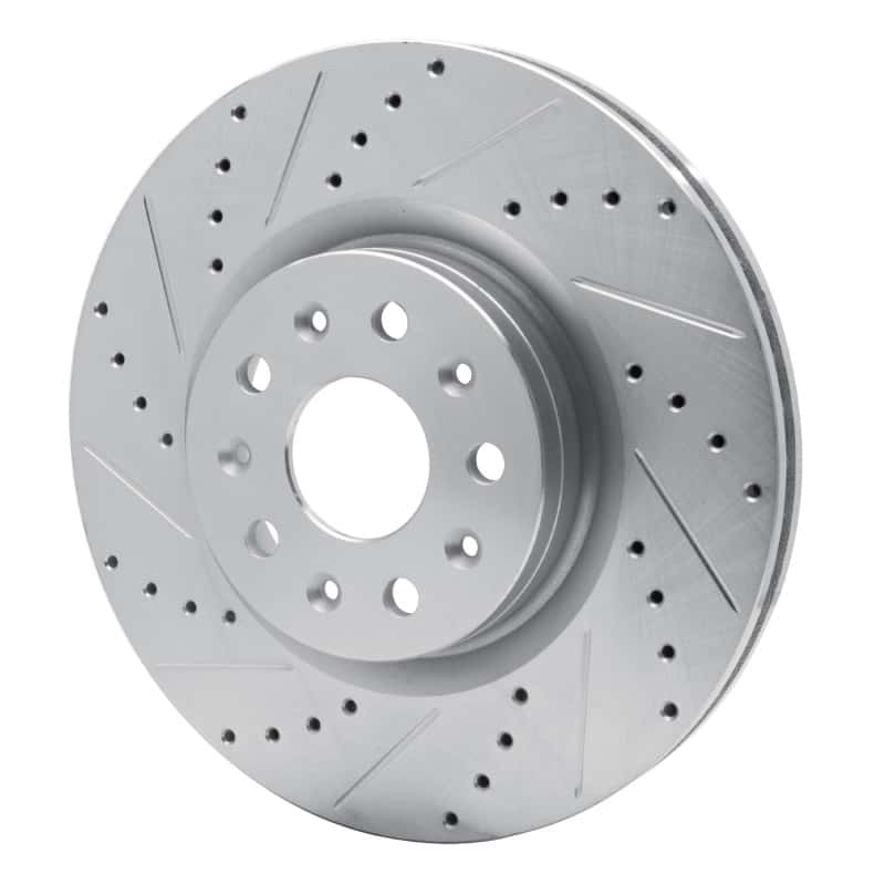 R1 Concepts — R1 14-25 Cadillac CT5 Front Left Drilled & Slotted Silver Brake Rotor
R1 Brake Rotor Drill - view 2