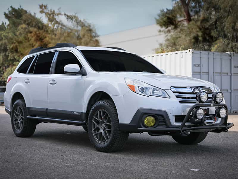 aFe — aFe POWER 20-23 Subaru Outback H4 2.4L (t) / H4 2.5L Terra Guard Front Bumper w/ Winch Mount - Black
Bumper Guard - view 3
