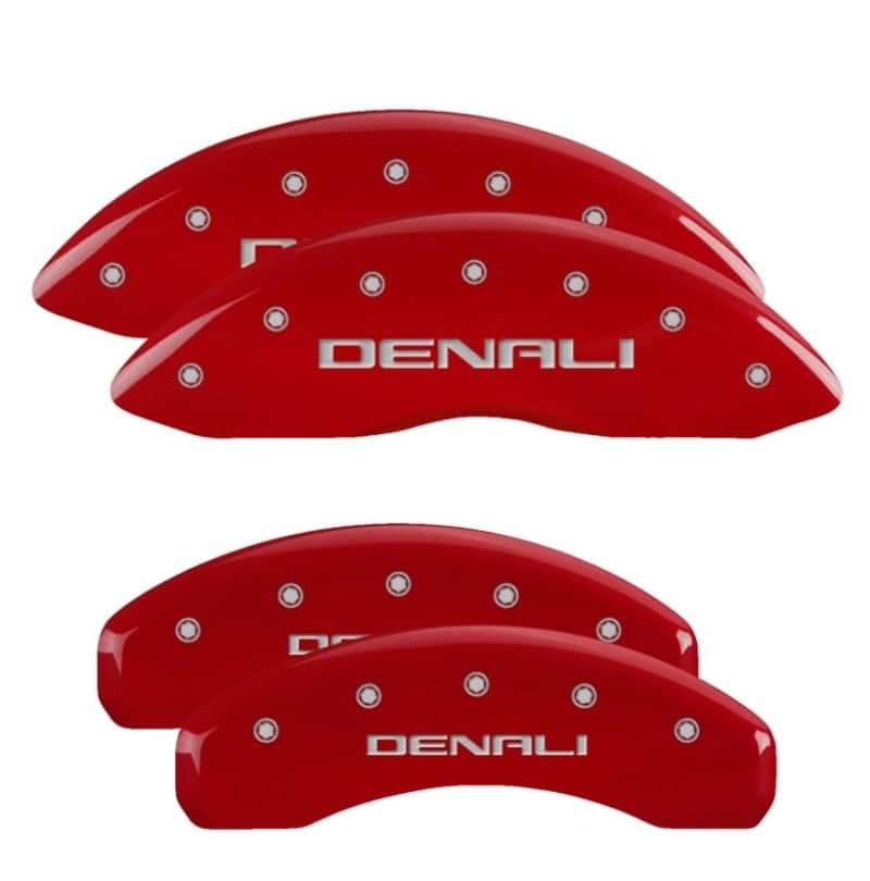 MGP — MGP 4 Caliper Covers Engraved Front & Rear Denali Red finish Silver Engraved
Caliper Covers - view 2