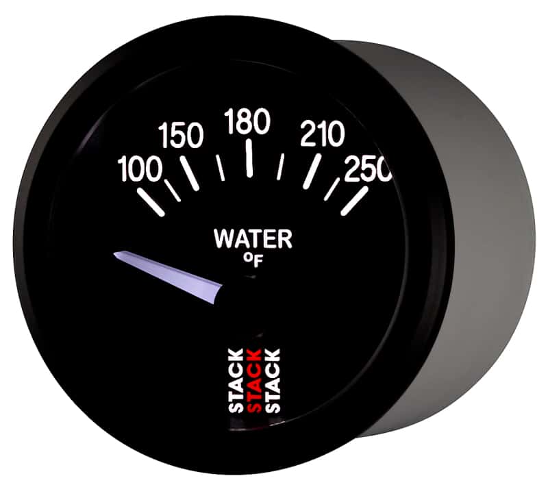 AutoMeter — Autometer Stack 52mm 100-250 Deg F 1/8in NPTF Electric Water Temp Gauge - Black
Ga WTmp Elec Bk 250F - view 3