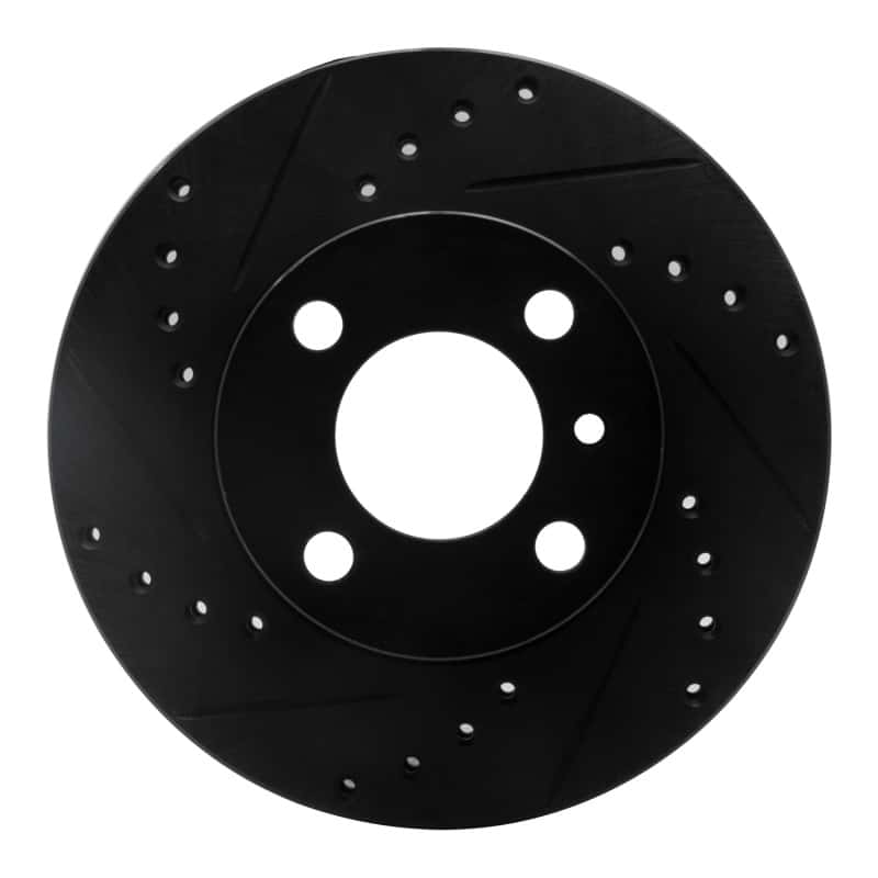R1 Concepts — R1 76-77 BMW 320I (USA/Canada) Front Left Drilled & Slotted Black Brake Rotor
R1 Brake Rotor Drill - view 1