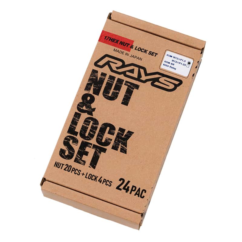 Rays — Rays M12x1.50 6 Hole 24pc Lock & Nut Set - Black - view 2