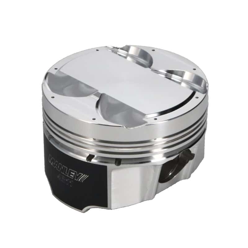 Manley Performance — Manley Mitsubishi 4B11 86.5mm Bore 9.0:1 CR -5cc Dish Turbo Tuff Piston Set w/ Rings
Piston Set - view 1