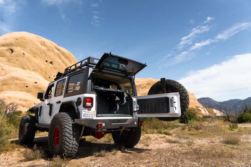 Body Armor 4x4 — Body Armor 4x4 2007+ Jeep Wrangler JK JL Unlimited Interior Cargo Rack - view 5