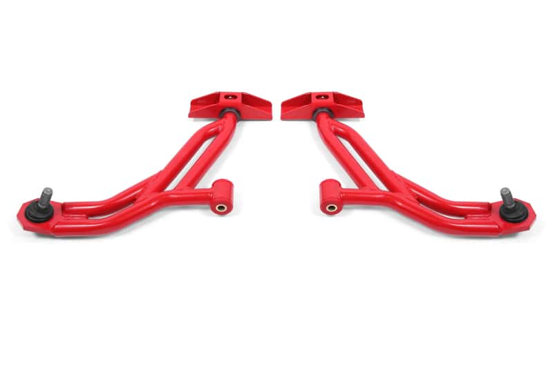 BMR Suspension — BMR 10-14 Ford Mustang / Shelby GT500 Non-Adj. Lower A-Arms (Poly/Delrin) - Red
Lower Control Arms - view 1
