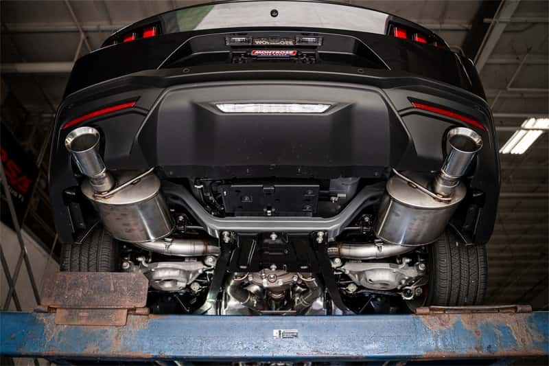 CORSA Performance — Corsa 24+ Ford Mustang GT Conv. Xtreme Cat-Back Ex. Sys. 3.0in Dual Rear Ex w/4.5in StraightCut Tips
Exhaust - view 3