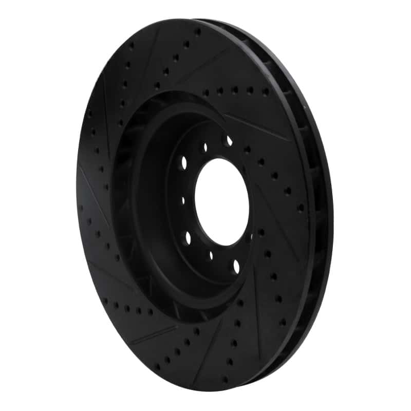R1 Concepts — R1 01-06 BMW M3 Left Front Drilled & Slotted Black Brake Rotor
R1 Brake Rotor Drill - view 4