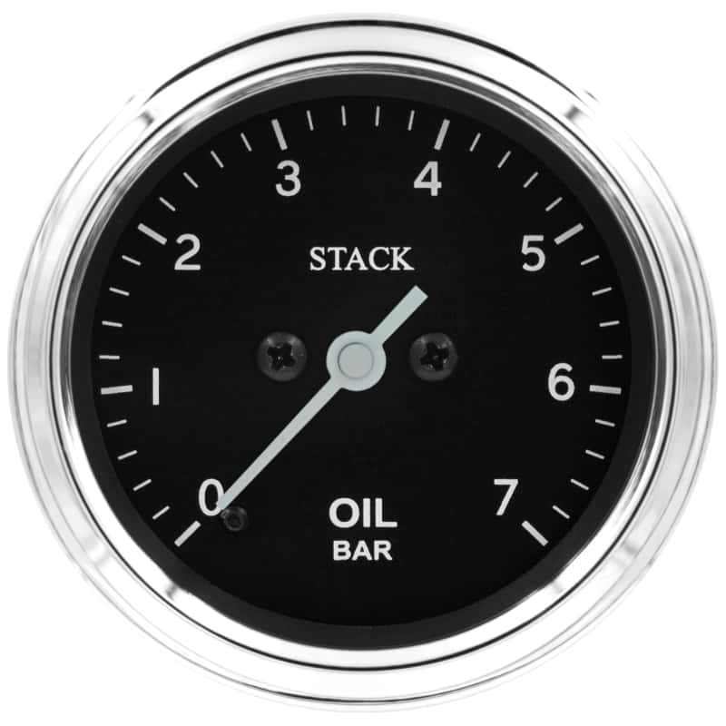 AutoMeter — Autometer Stack 52mm 0-7 Bar M10 Male Pro Stepper Motor Oil Pressure Gauge - Classic
Ga OP Stpr 7Bar Clsc - view 1