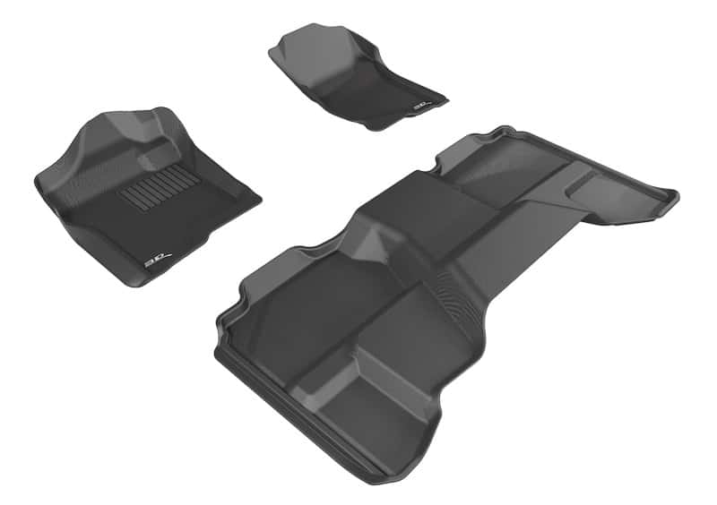 3D MAXpider — 3D MAXpider 07-13 GMC Sierra 1500 / 2500 / 3500 Extended Cab Kagu Black R1 R2
Floor Mat Set - view 1